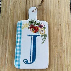 Monogram Cheese Board